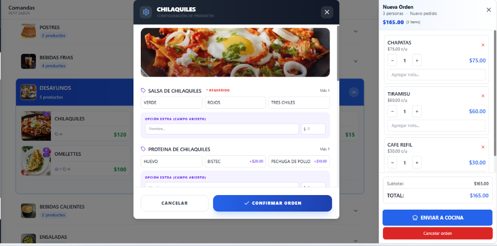 DailyMenu Toma de Pedidos